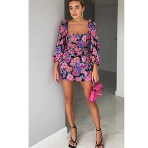 Zara Floral Print Mini Dress